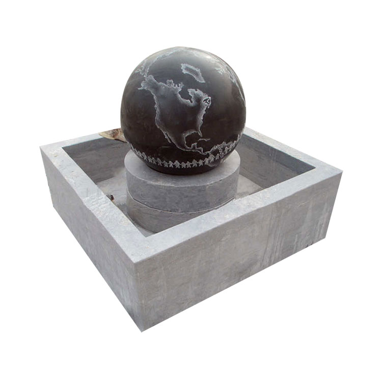 Stone fontene-prinsippet om Feng Shui ball rotasjon