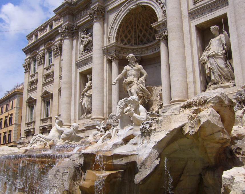 Trevi -fontenen møter Xingyan Stone Sculpture: A Clash of Chinese and Western Stone Sculptures