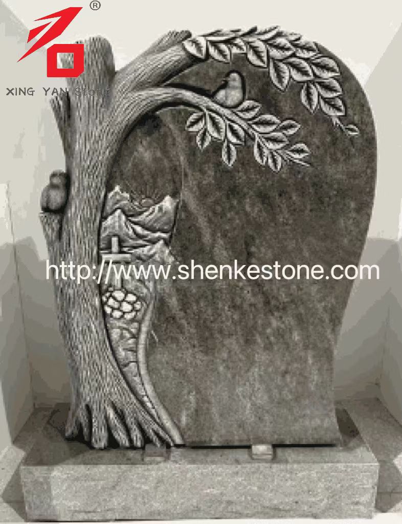 Kina Xingyan - Tree Shadow Carving Art Tombstone