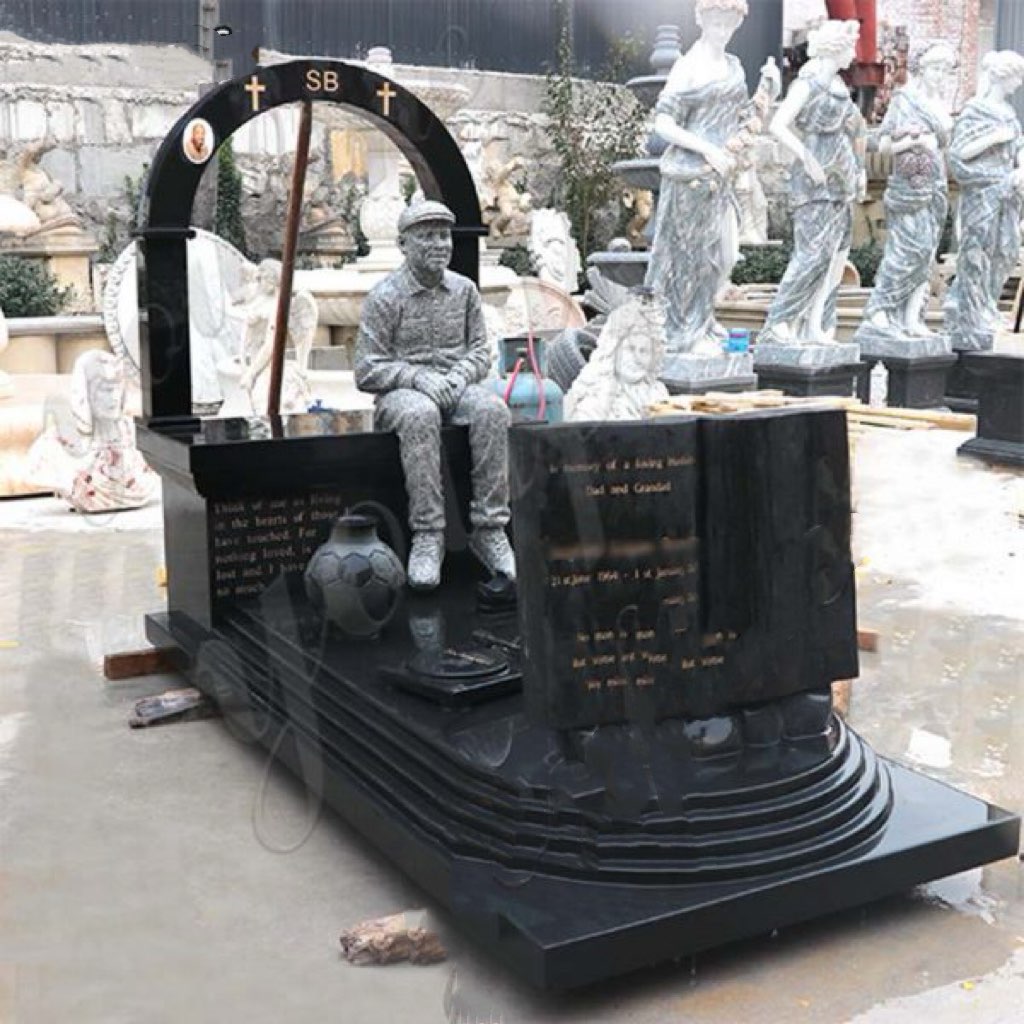 Tilpasset menneskelig statue kunstnerisk gravstein