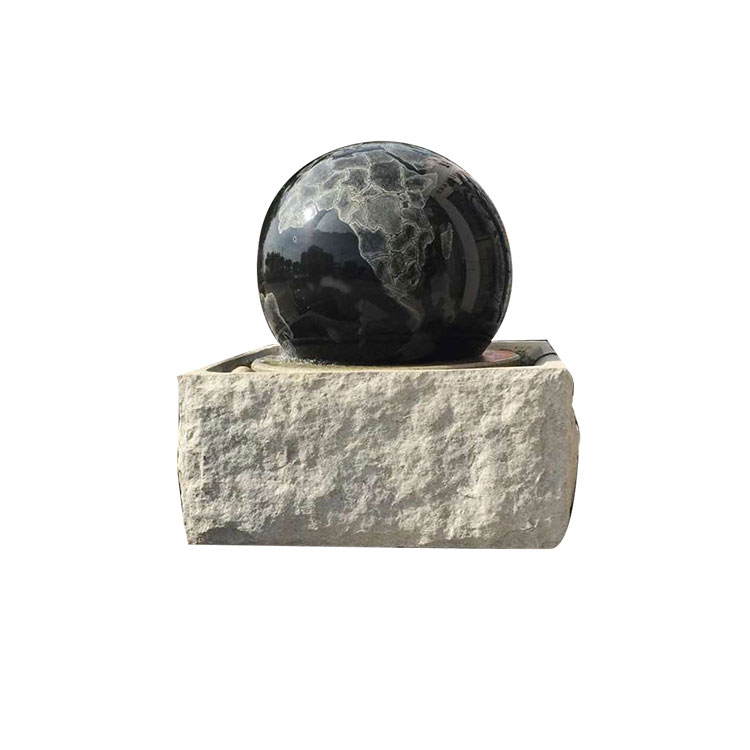 Galaxy Black Graint Roterende Globefontene