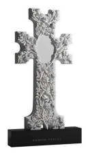 Granitt svart monument gravstein