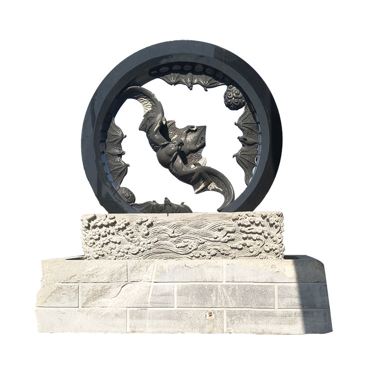 Stone Rolling Wheel Fountain