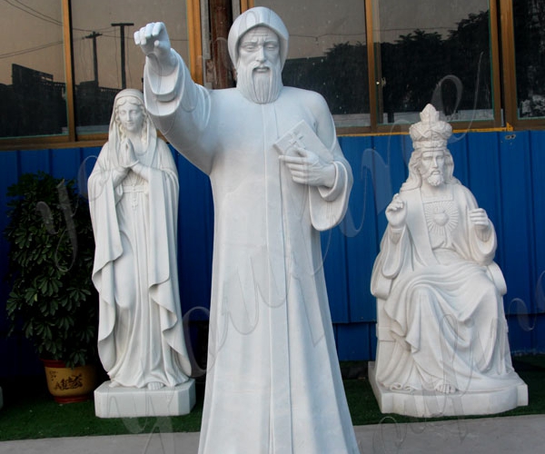 Xingyan White Marble Western Religious Figures Stone Sculptures